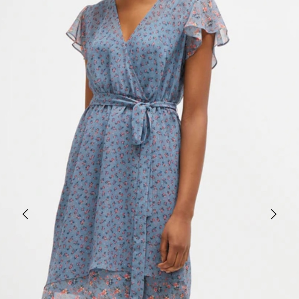 French Connection —- Celestia sheer wrap dress * excellent condition